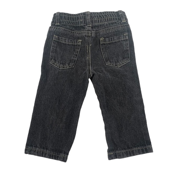 Kids Headquarters Black Straight Leg Jeans Size 12 Months - Picture 3 of 5